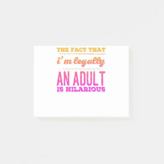 Post-it® Amusant Légalement et Adulte Hilarious Design