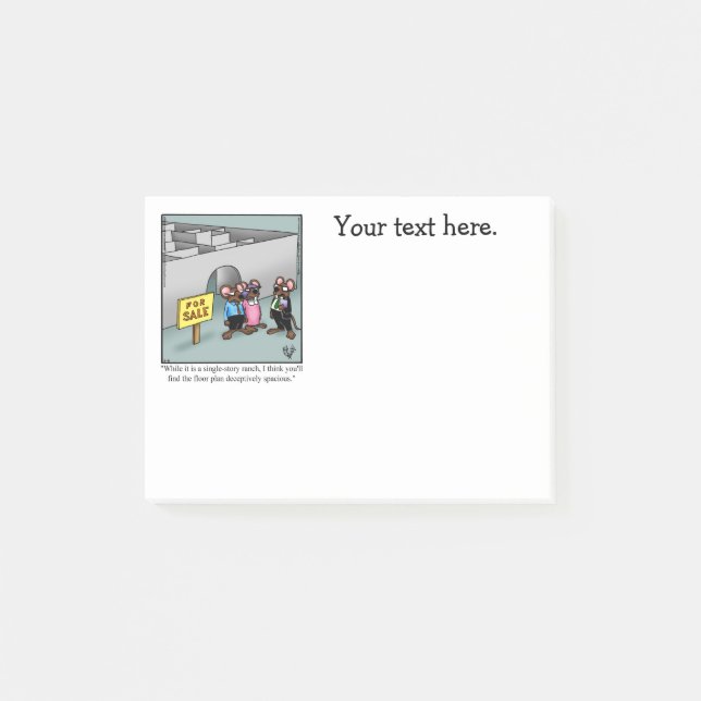Post-it® Amusant nouvel Humour résidentiel (Devant)