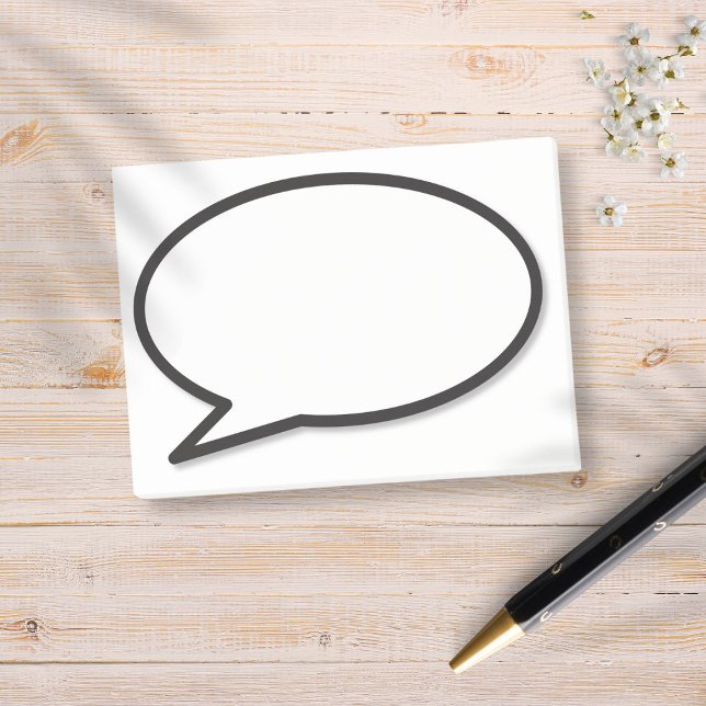 Post-it® Amusants Comédie moderne livre discours bulle (Créateur téléchargé)