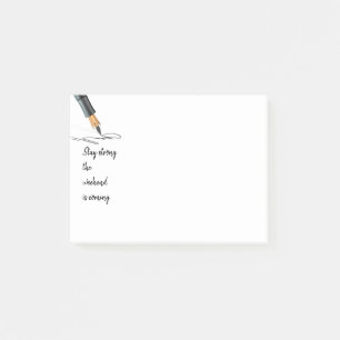 Post-it® Amusants Restez forts le week-end arrive! Mème de 