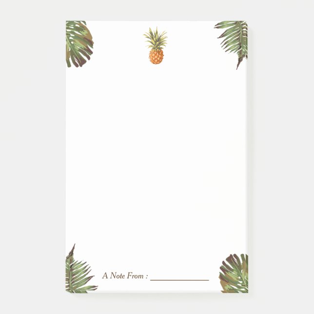 Post-it® Ananas Feuille Tropical Stylish Multi Purposes (Devant)