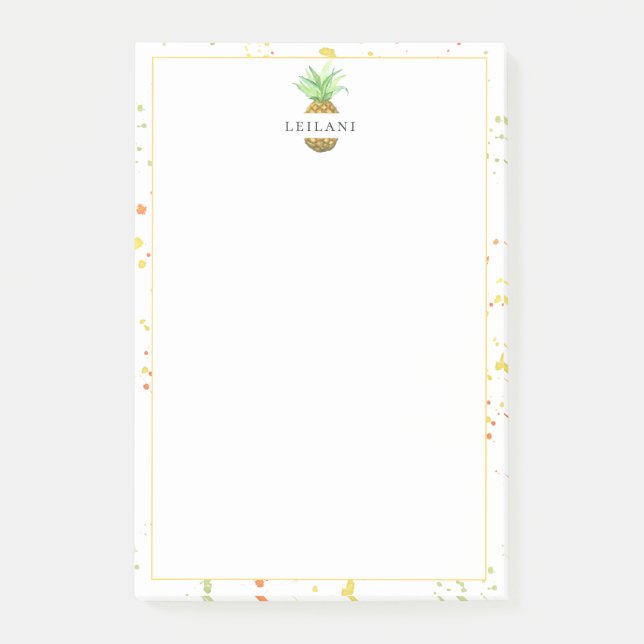 Post-it® Ananas Peint Personnalisé (Devant)