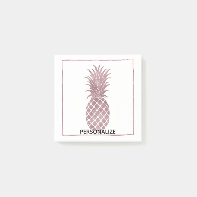 Post-it® Ananas rose d'or (Devant)