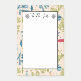 Post-it® Ancien mode de Noël Ornements à faire Liste