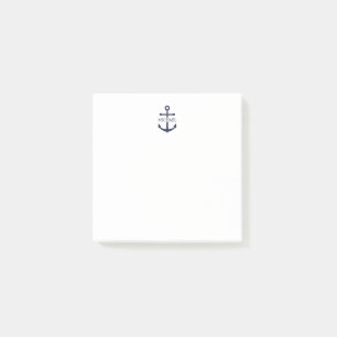 Post-it® Ancre bleue marine Nom personnalisé