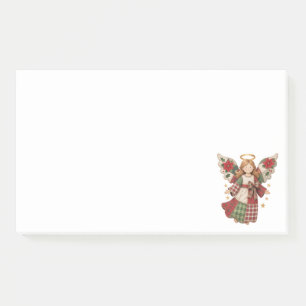 Post-it® Ange de Noël avec des étoiles dorées