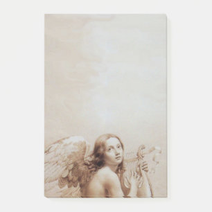 Post-it® ANGE JOUER LYRA SUR LES NUAGES Brown Sepia