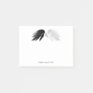 Post-it® ANGEL AILES 'Seulement demi-mal' Monogramme drôle