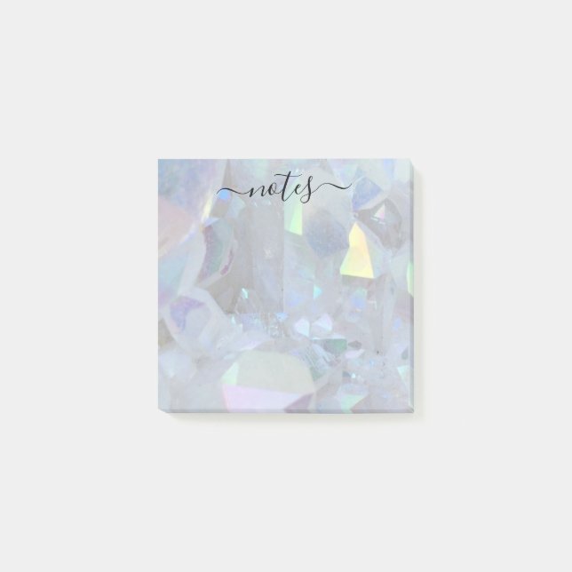 Post-it® Angel Aura Quartz moderne Glam Note Pad (Devant)