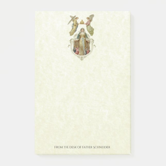 Post-it® Anges bénis religieux catholiques de Vierge Marie (Devant)