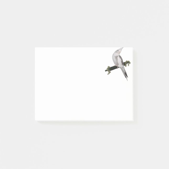 Post-it® Animal mignon de perche de lierre d'oiseau de (Devant)