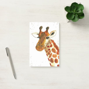 Post-it® Animaux aquarelle girafe Safari Jungle africain 