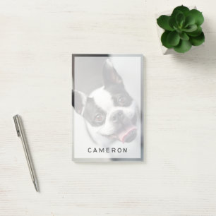 Post-it® Animaux de bébés cutest Boston Bulldog Smile