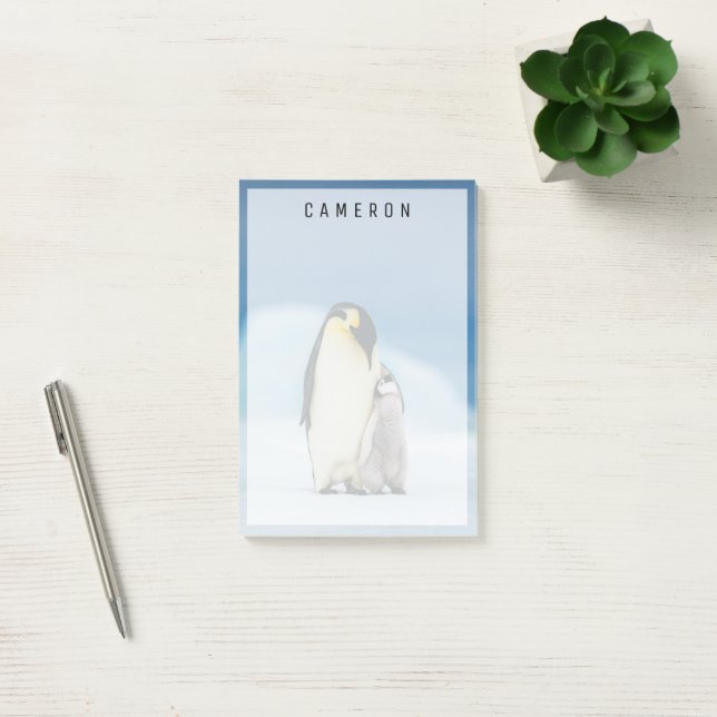 Post-it® Animaux de bébés cutest | Empereur Penguin Chick (Bureau)