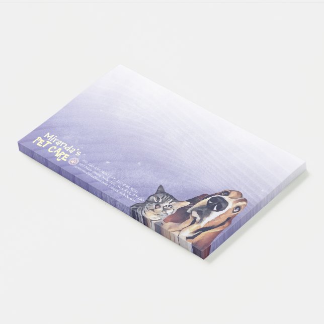 Post-it® Animaux de compagnie assis Bain Salon Grooming Foo (Incliné)