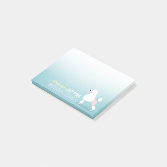 Post-it® Animaux de compagnie assis Bain Salon Grooming Foo (Incliné)