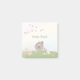 Post-it® Animaux de ferme mignons Enfants Arc-en-ciel