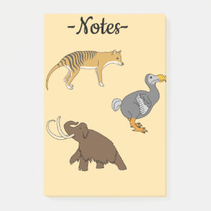 Post-it® Animaux éteints 