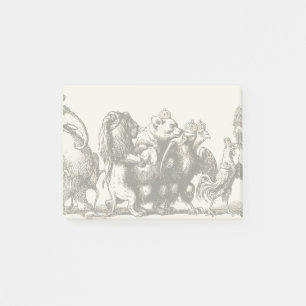 Post-it® Animaux Mignons Art Licorne Éléphant Lion Zoo