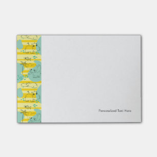 Post-it® Animaux mignons jouant avec de l'eau 2