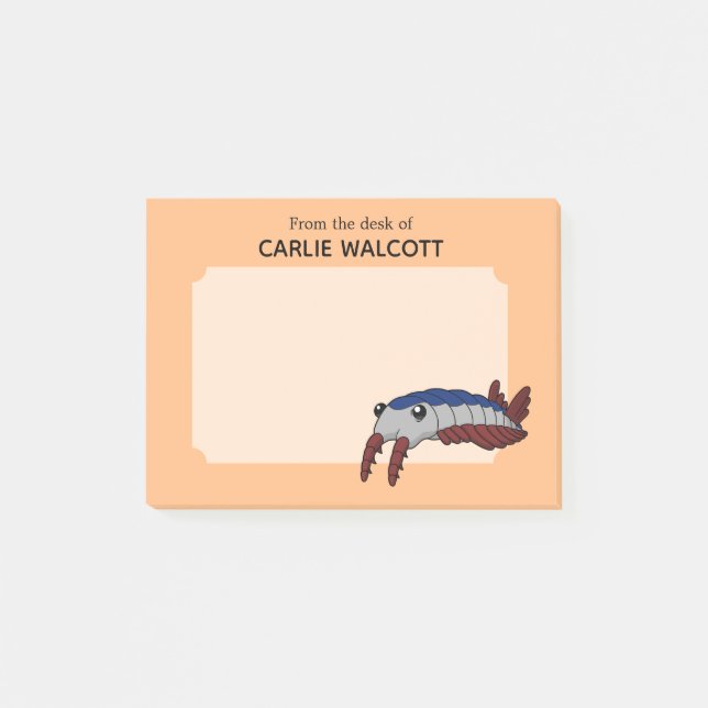 Post-it® Anomalocaris animal préhistorique Rectangulaire (Devant)