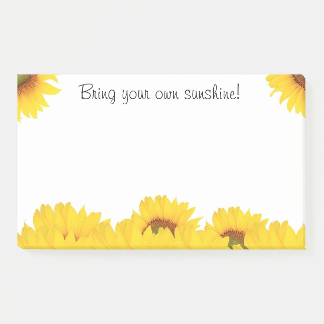 Post-it® Apportez vos propres tournesols (Devant)