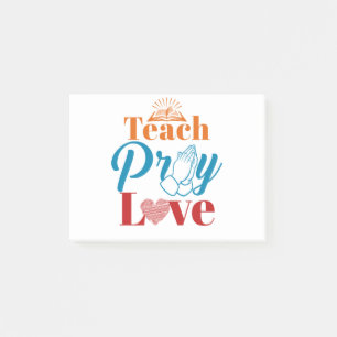Post-it® Apprendre à prier Amour Foi des enseignants catho