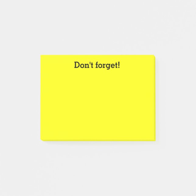 Post-it® Approvisionnements jaunes de bureau de douane des (Devant)