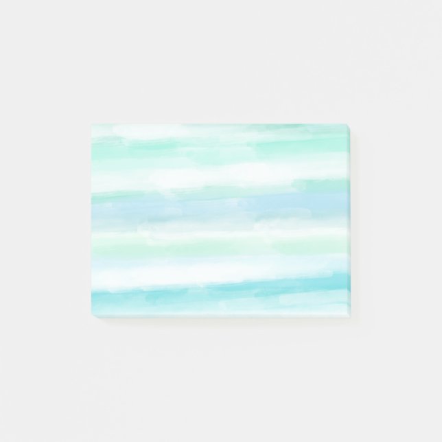 Post-it® Aqua Mint Bleu Aquarelle Blancs (Devant)