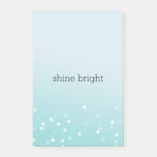 Post-it® Aqua Ombre Blanc Bokeh Confettis