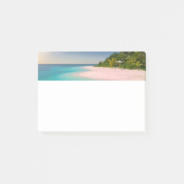 Post-it® Aquamarine Ocean Tropical Beach Scenic (Devant)