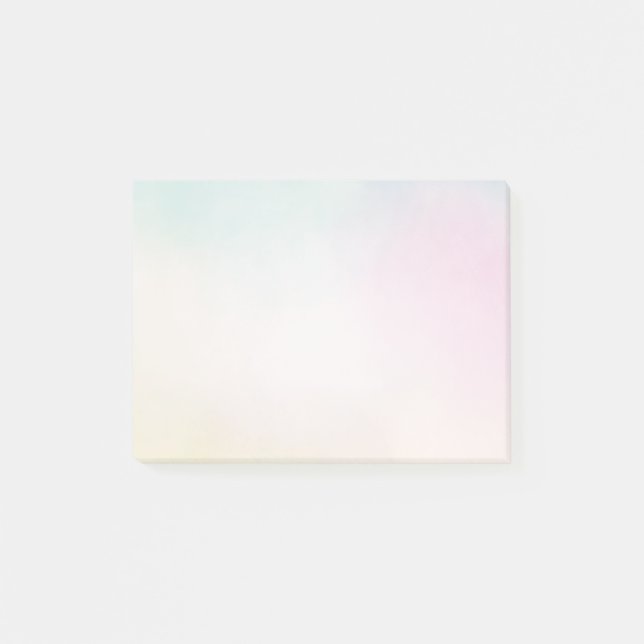 Post-it® Aquarelle Aqua Rose Jaune Tie Dye Ombre (Devant)