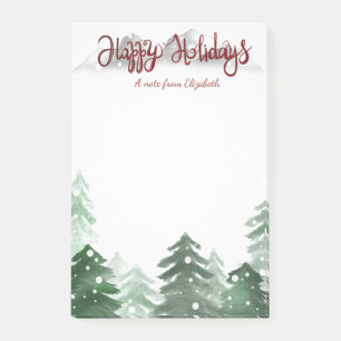 Post-it® Aquarelle Bois, Joyeuses Fêtes