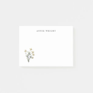 Post-it® Aquarelle Botanique Floral Personnaliser la papete