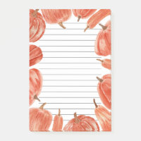 Aquarelle Citrouilles thème automne 