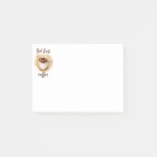 Post-it® Aquarelle Coffee Cup Art Imprimer - Mais Premier C