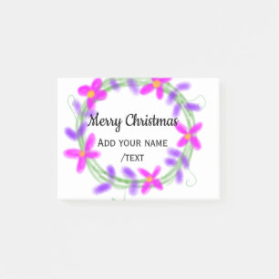 Post-it® Aquarelle colorée guirlande de Noël ajouter n