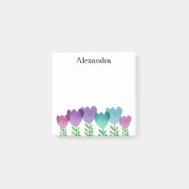 Post-it® Aquarelle couleur mignonne Floral Custom