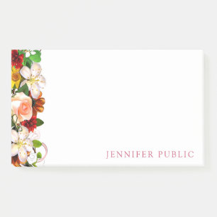 Post-it® Aquarelle créative Florale Fleurs Modèles modernes