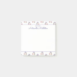 Post-it® Aquarelle de lavande rose jolie florale personnali