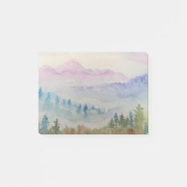 Post-it® Aquarelle de paysage de montagne