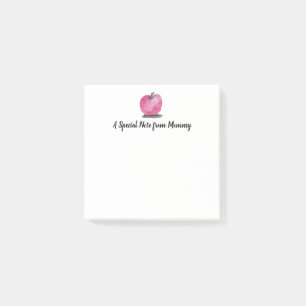 Post-it® Aquarelle de pomme personnalisée Un mot spécial Ma