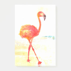 Post-it® Aquarelle Flamant rose rose Dessin Notes post-it
