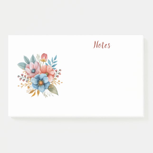 Post-it® Aquarelle florale (Devant)