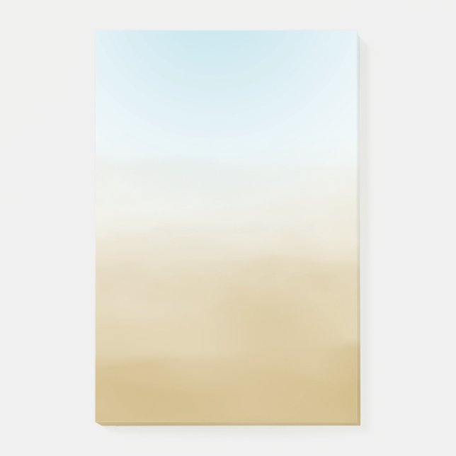 Post-it® Aquarelle Gold Sky Blue Ombre (Devant)