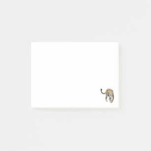 Post-it® aquarelle léopard jungle chat animal peint vert