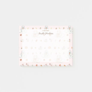 Post-it® Aquarelle mouton & pingouin bonbons rêve Nom rose