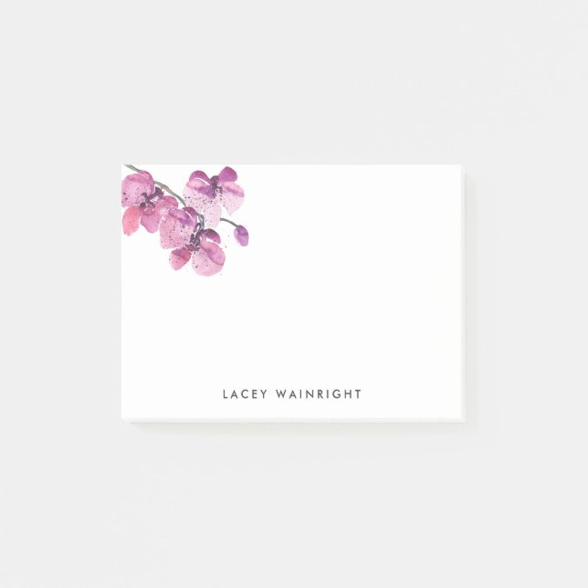 Post-it® Aquarelle Orchid papeterie personnelle (Devant)