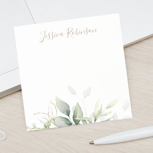 Post-it® Aquarelle personnalisée Eucalyptus Vert