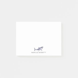 Post-it® Aquarelle requin Post personnalisé Notes